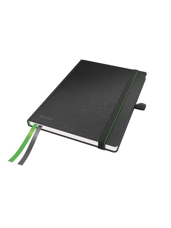 LEITZ 44770095 - Leitz Notizbuch A5 kariert, fester Einband, schwarz