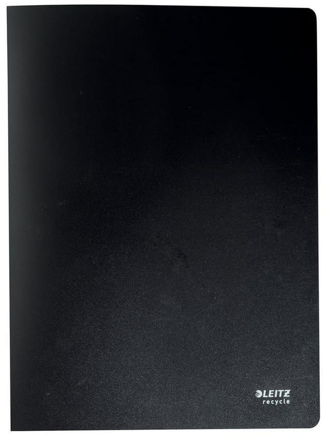LEITZ 46770095 - Sichtbuch, 40 Hüllen, A4, Recycle, schwarz