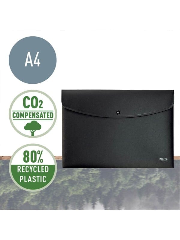 LEITZ 46780095 - Sammelmappe, A4, Recycle, schwarz