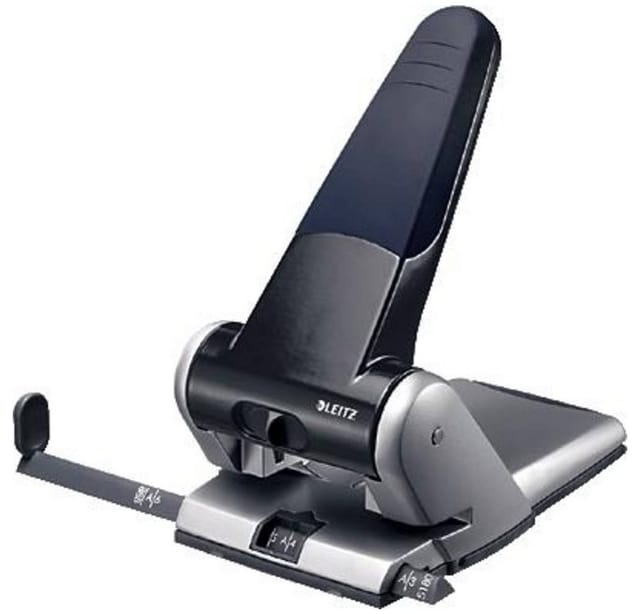 LEITZ 51800095 - Registraturlocher, bis zu 65 Blatt, schwarz