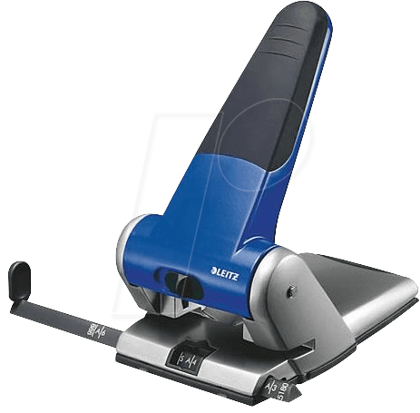 LEITZ 51800035 - Registraturlocher, bis zu 65 Blatt, blau