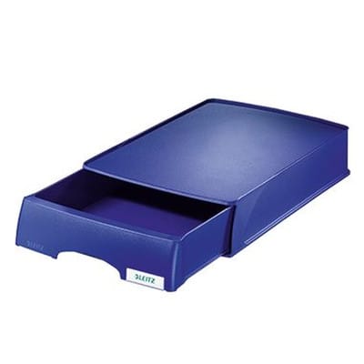 LEITZ 52100035 - Briefkorb A4 Plus mit Schublade, blau