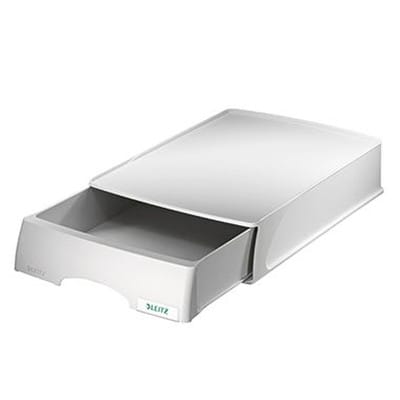 LEITZ 52100085 - Briefkorb A4 Plus mit Schublade, grau