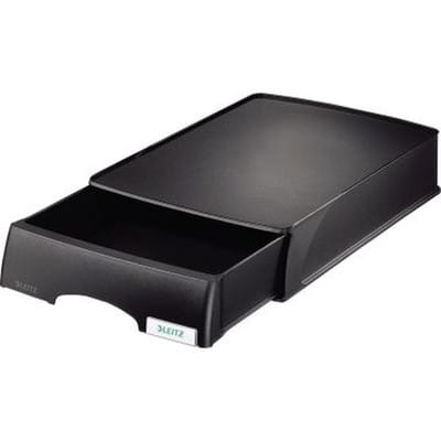 LEITZ 52100095 - Briefkorb A4 Plus mit Schublade, schwarz
