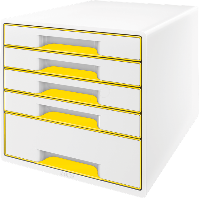 LEITZ 52142016 - Schubladenbox, WOW CUBE, gelb