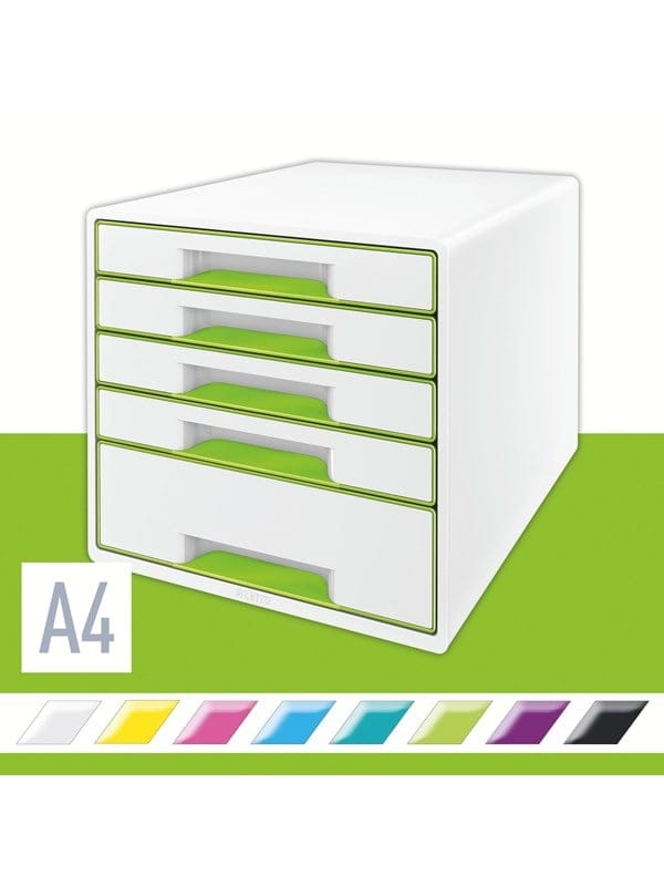 LEITZ 52142054 - Schubladenbox, WOW CUBE, grün