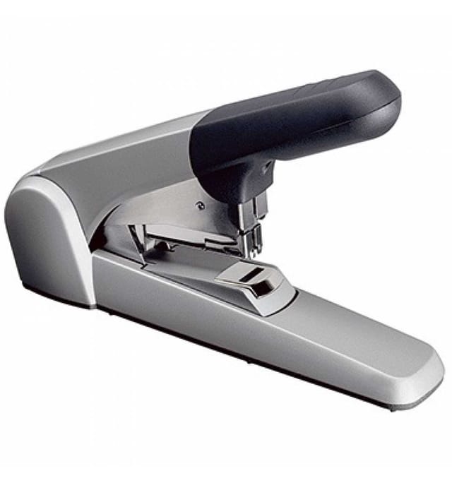 LEITZ 55520084 - Flachheftgerät, bis zu 60 Blatt, silber