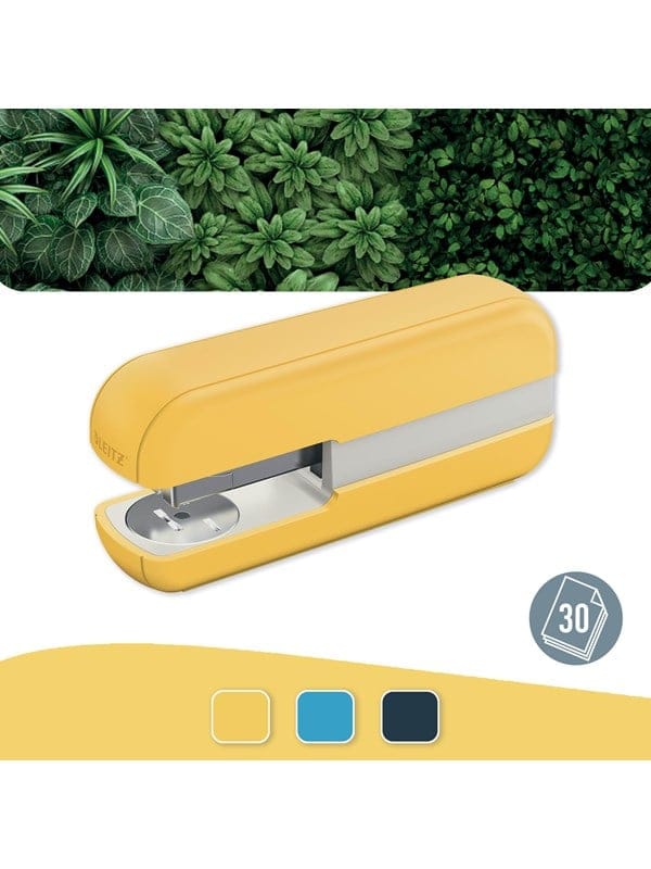 LEITZ 55670019 - Heftgerät, bis zu 30 Blatt, Cosy, gelb