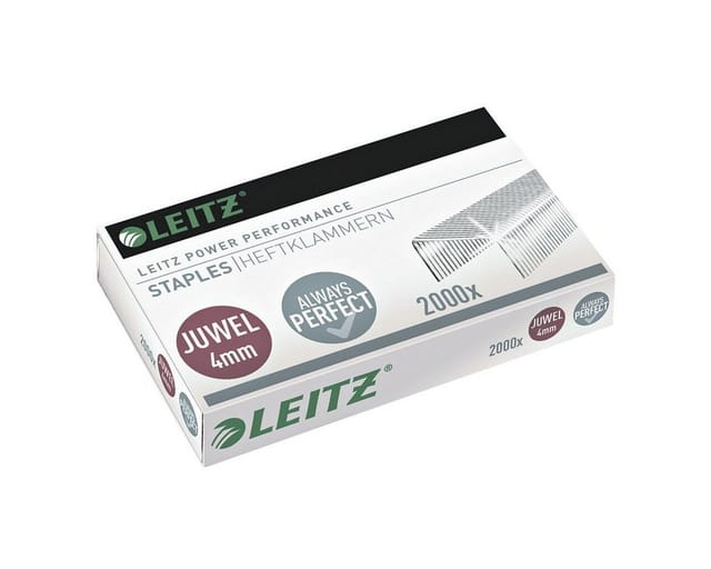 LEITZ 56400000 - Spezialheftklammern, Juwel 4 mm