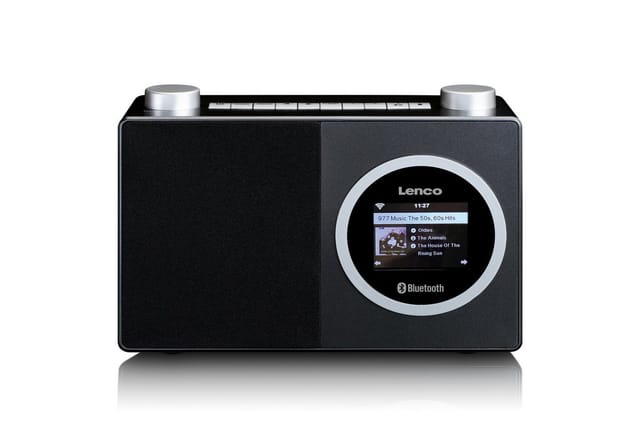 LENCO DIR-70BK - Internetradio, Wi-Fi, Bluetooth