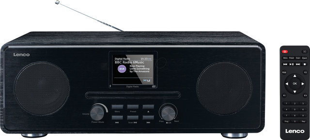 LENCO DAR-061BK - DAB+/UKW Radio, TFT-Display, Bluetooth, CD-Player