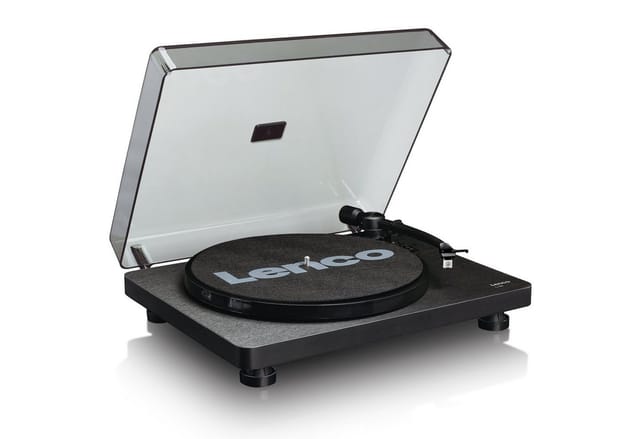LENCO L-30BK - Plattenspieler, USB, schwarz