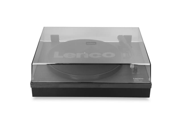 LENCO LS-300BK - Plattenspieler, Bluetooth, inkl. 2 Lautsprecher, schwarz