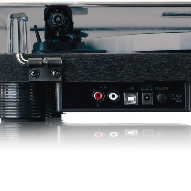 LENCO LS-50LED - Plattenspieler, USB, LED, schwarz