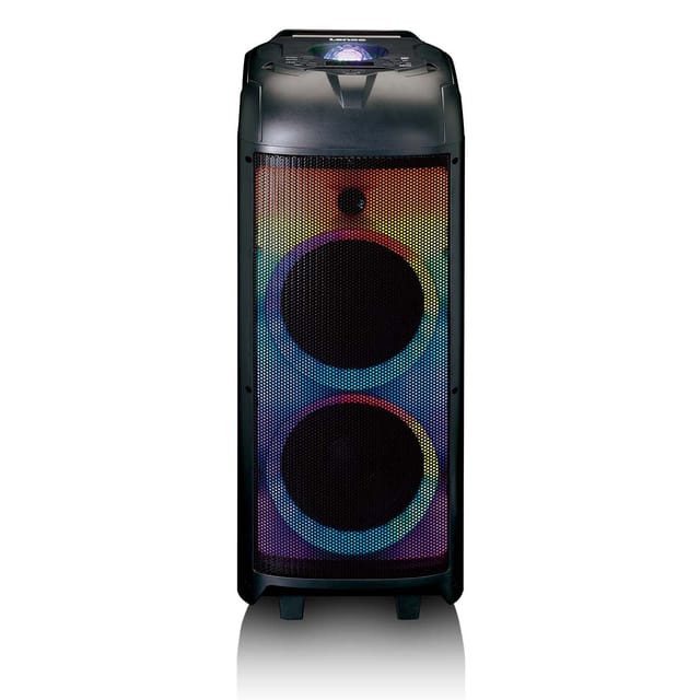LENCO PA-260BK - Lautsprecher, Bluetooth, Stereo, Lichteffekte, schwarz