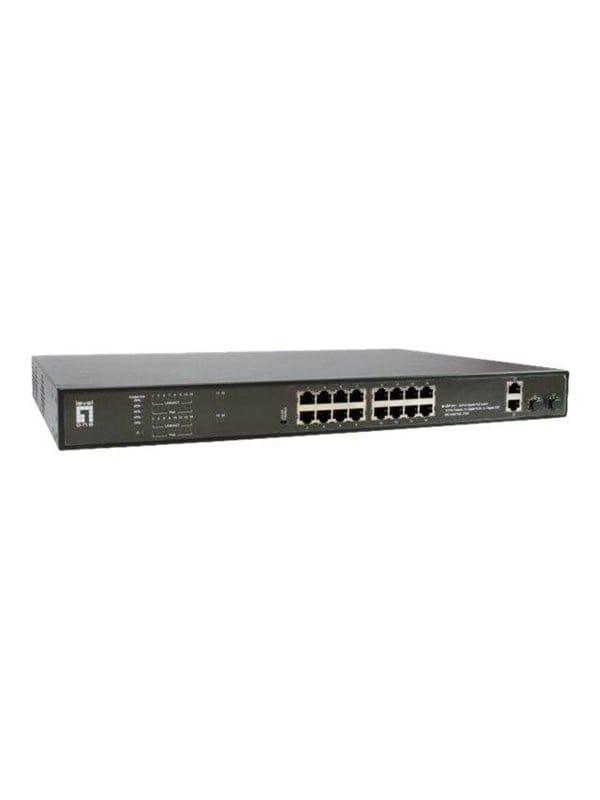 LEVELONE GEP2021 - Switch, 20-Port, Gigabit Ethernet, SFP, PoE+