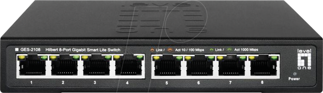 LEVELONE GES2108 - Switch, 8-Port, Gigabit Ethernet