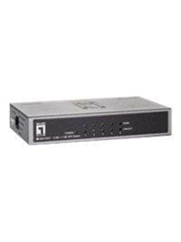 LEVELONE GEU0521 - Switch, 5-Port, Gigabit Ethernet, 1x SFP