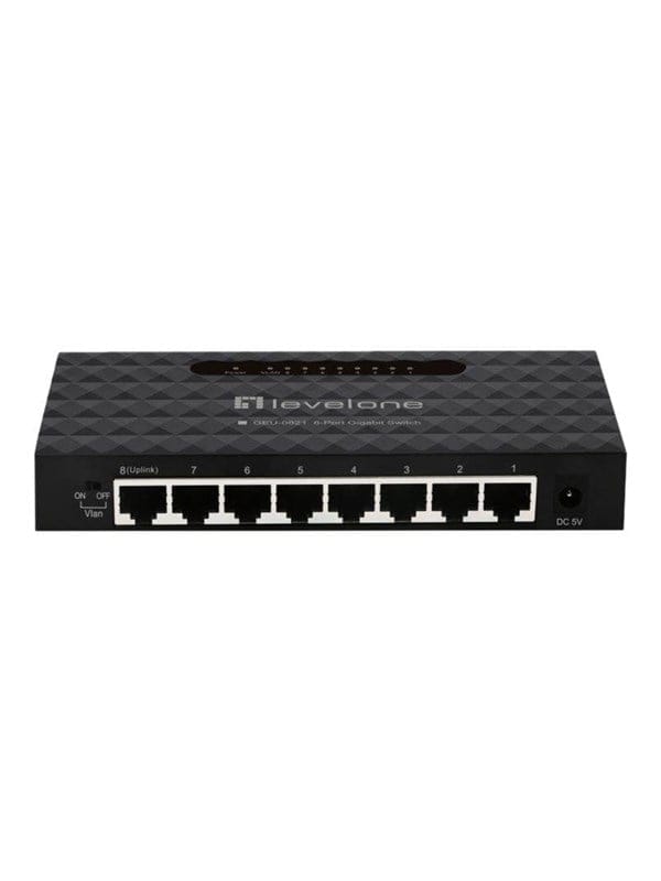 LEVELONE GEU0821 - Switch, 8-Port, Gigabit Ethernet