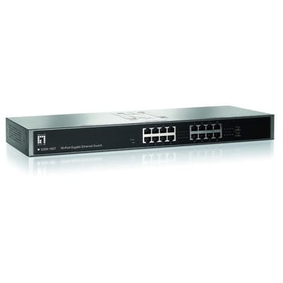 LEVELONE GSW1657 - Switch, 16-Port, Gigabit Ethernet