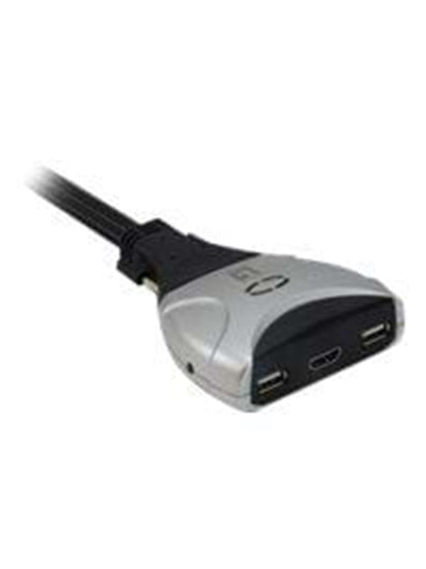 LEVELONE KVM0290 - 2-Port Kabel KVM Switch, HDMI, USB, Audio