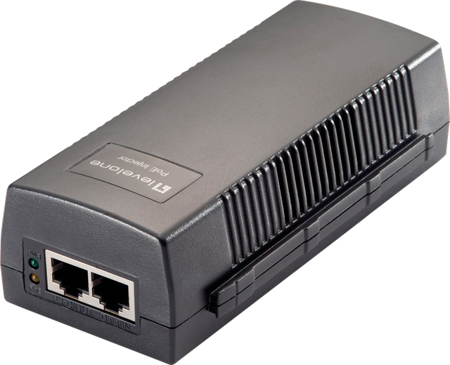 LEVELONE POI3010 - Power over Ethernet (PoE+) Injektor, Gigabit