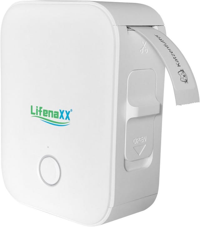 LIFENAXX 5236 - Etikettendrucker, Thermo, weiß