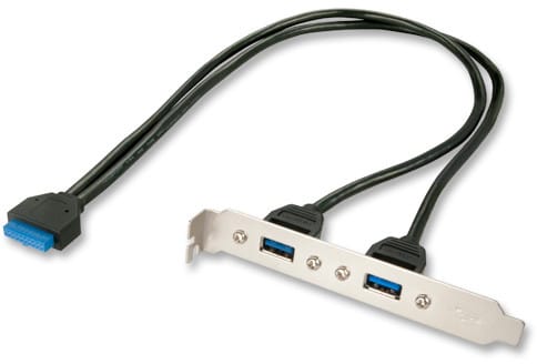 LINDY 33096 - Slotblech 2x USB 3.0 Typ-A™ Port