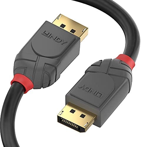 LINDY 36480 - DisplayPort 1.2 Kabel, 4K 60 Hz, 0,5 m