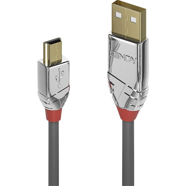 LINDY 36632 - USB 2.0 Kabel, A Stecker auf Mini-B Stecker, 2,0 m