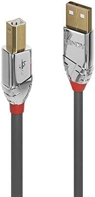LINDY 36641 - USB 2.0 Kabel, A Stecker auf B Stecker, 1,0 m