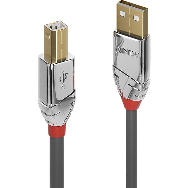 LINDY 36643 - USB 2.0 Kabel, A Stecker auf B Stecker, 3,0 m