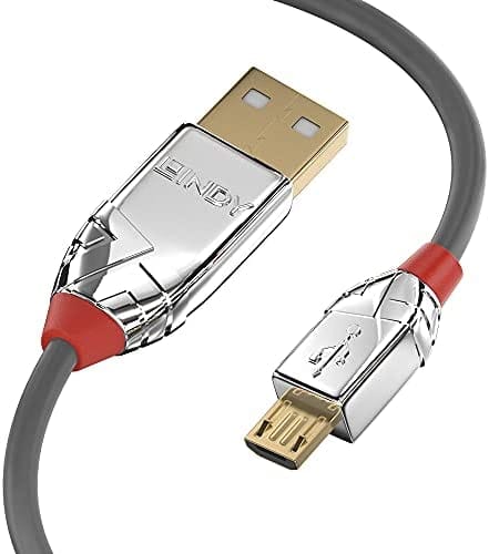 LINDY 36652 - USB 2.0 Kabel, A Stecker auf Micro-B Stecker, 2,0 m