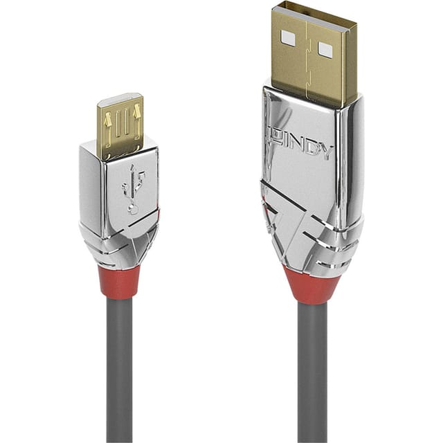 LINDY 36653 - USB 2.0 Kabel, A Stecker auf Micro-B Stecker, 3,0 m