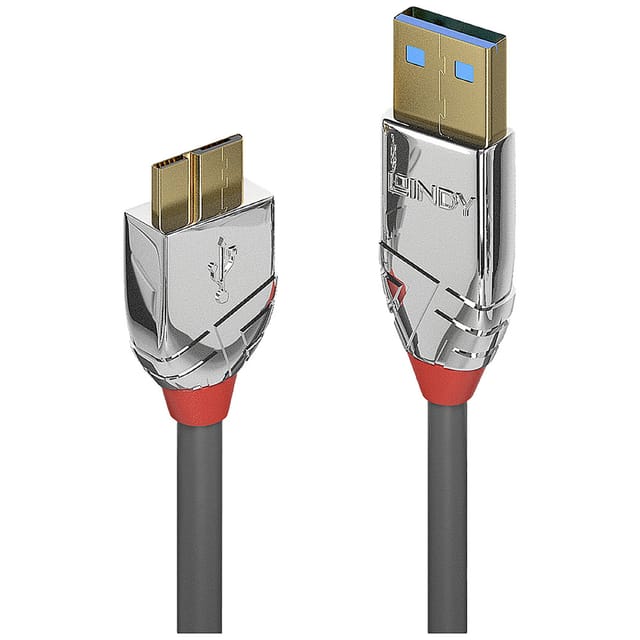 LINDY 36656 - USB 5 Gb/s Kabel, A Stecker auf Micro-B Stecker, 0,5 m