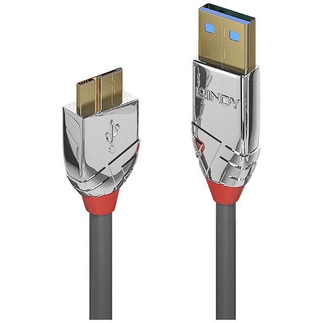 LINDY 36657 - USB 5 Gb/s Kabel, A Stecker auf Micro-B Stecker, 1,0 m
