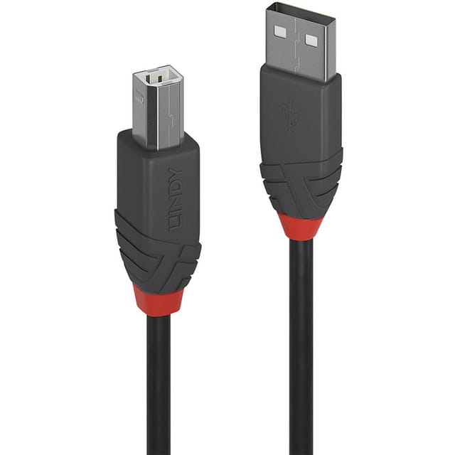 LINDY 36673 - USB 2.0 Kabel, A Stecker auf B Stecker, 2,0 m