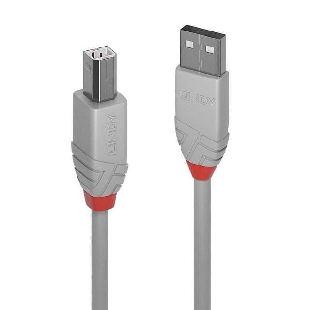 LINDY 36685 - USB 2.0 Kabel, A Stecker auf B Stecker, 5,0 m