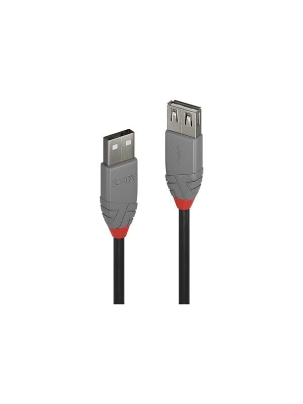 LINDY 36705 - USB 2.0 Kabel, A Stecker auf A Buchse, 5,0 m