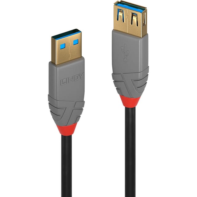 LINDY 36763 - USB 5 Gb/s Kabel, A Stecker auf A Buchse, 3,0 m