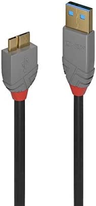 LINDY 36765 - USB 5 Gb/s Kabel, A Stecker auf Micro-B Stecker, 0,5 m