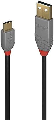 LINDY 36886 - USB 2.0 Kabel, A Stecker auf C Stecker, 1,0 m