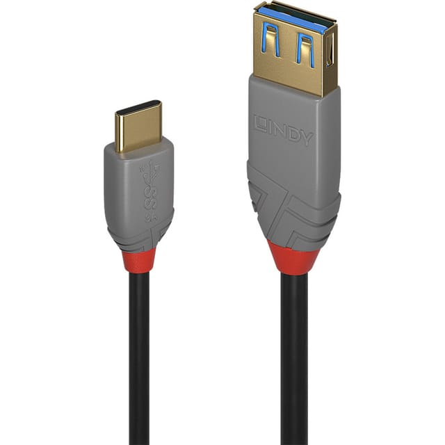 LINDY 36895 - USB 10 Gb/s Kabel, A-Buchse auf C-Stecker, 0,15 m