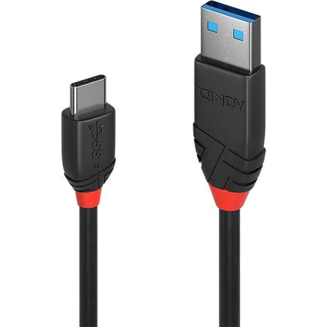 LINDY 36915 - USB 10 Gb/s Kabel, A Stecker auf C Stecker, 0,5 m