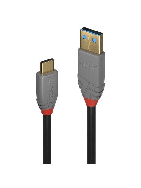 LINDY 36919 - USB 10Gbit/s Kabel, Anthra Line, A Stecker auf C Stecker, 3,0m