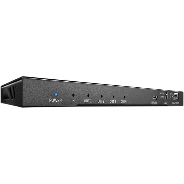 LINDY 38231 - HDMI Splitter, 4 Port, 4K 60 Hz, mit Audio