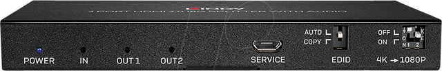 LINDY 38230 - HDMI Splitter, 2 Port, 4K 60 Hz, mit Audio