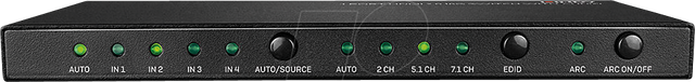 LINDY 38249 - HDMI Switch, 2 Port, 4K 60 Hz, mit Audio
