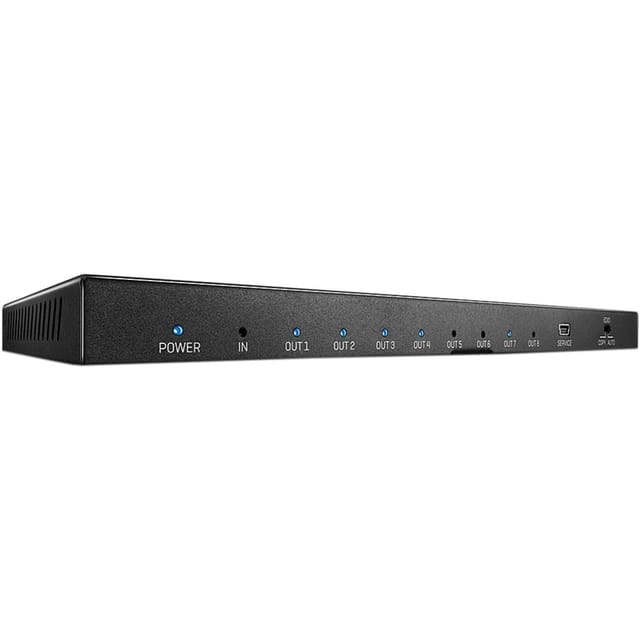LINDY 38237 - HDMI Splitter, 8 Port, 4K 60 Hz