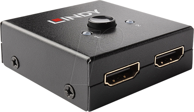 LINDY 38336 - HDMI Switch, 2 Port, 4K 60 Hz